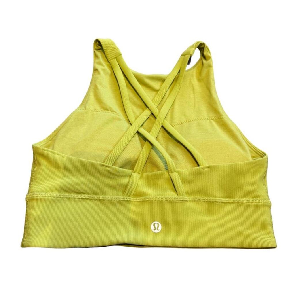 Lululemon Energy High-Neck Longline Ribbed Sports Bra - Picture 3 of 5